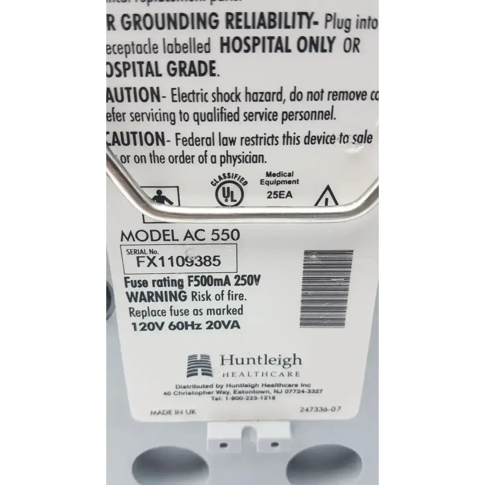 Arjohuntleigh Flowtron Excel Model AC 550 DVT Pump, second-hand product photo 9