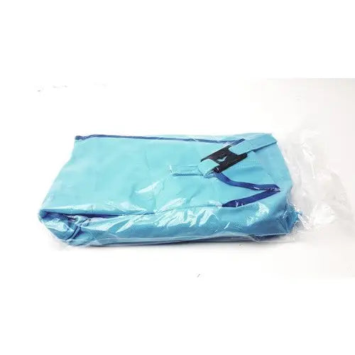Light blue lightweight fabric passive clip sling mfa1000m-l with black zipper and reinforced stitching clip sling 600lbs