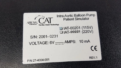 Arrow Cat Intra-Aortic Ballon Pump Patient Simulator Intra-Aortic Balloon Pump Patient Simulator, as-is (for parts) product photo 9