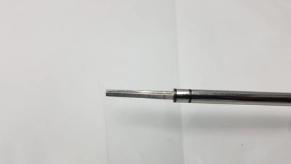 Silver metal arthrex ar-1386 hex cannulated screwdriver with hexagonal shaft and cylindrical handle for precise use