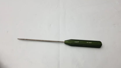 Green-handled metallic surgical instrument ar-1922p punch for 4.5mm pushlock and corkscrew ft systems