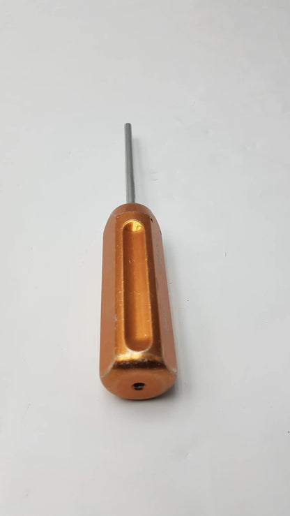 Arthrex ar-6563 reusable obturator with orange aluminum handle and slender metallic shaft surgical instrument
