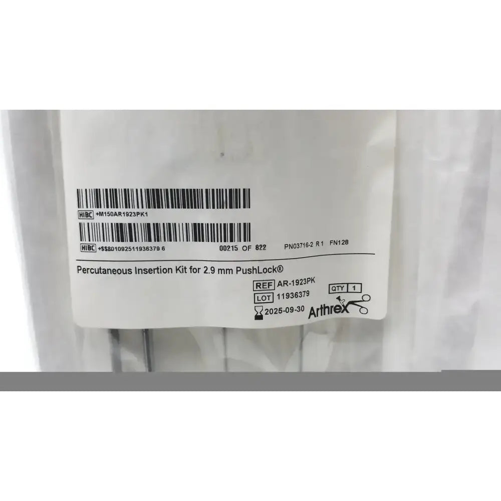 Arthrex REF AR-1923PK Kit for 2.9mm PushLock Surgical Implant Kit, second-hand product photo 6