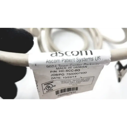 Ascom HC-SCC-8Q Patient Nurse Call Cord Nurse Call Cord, as-is (for parts) product photo 5