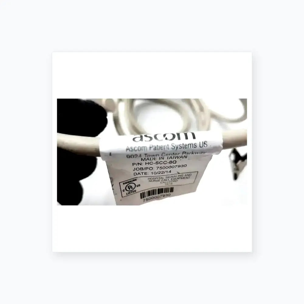 Ascom HC-SCC-8Q Patient Nurse Call Cord Nurse Call Cord, as-is (for parts) product photo 5