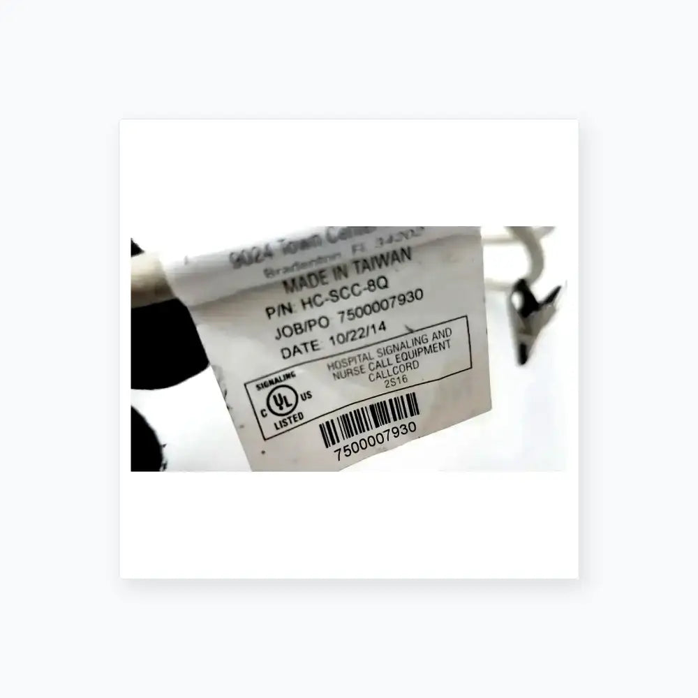 Ascom HC-SCC-8Q Patient Nurse Call Cord Nurse Call Cord, as-is (for parts) product photo 6