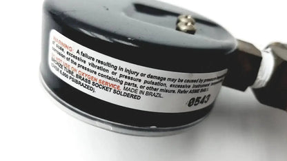 Ashcroft Dual-Scale Gauge 0 to 200 psi and 0 to 1400 kPa 1008 With Jomar Value Pressure Gauge, second-hand product photo 6