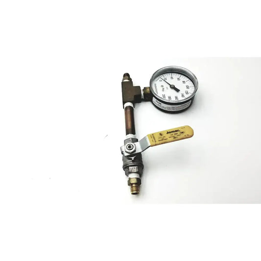 Ashcroft Dual-Scale Gauge 0 to 200 psi and 0 to 1400 kPa 1008 With Jomar Value Pressure Gauge, second-hand product photo 2