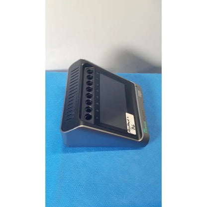Black rectangular asp sterrad velocity barcode scanner reader with screen and numbered circular ports showing standard velocity logo