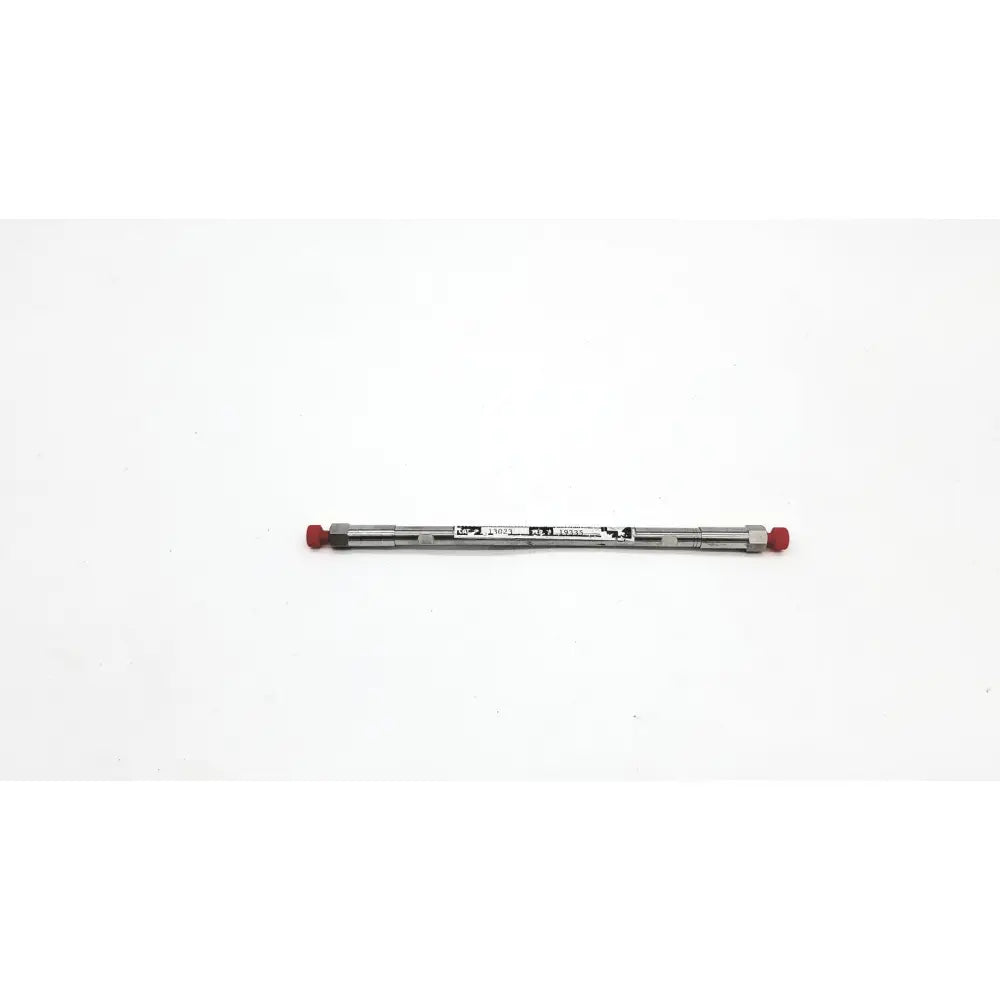 Silver metallic astec chirobiotic r column cat with red caps and black label for chiral hplc analysis 4.6x150mm