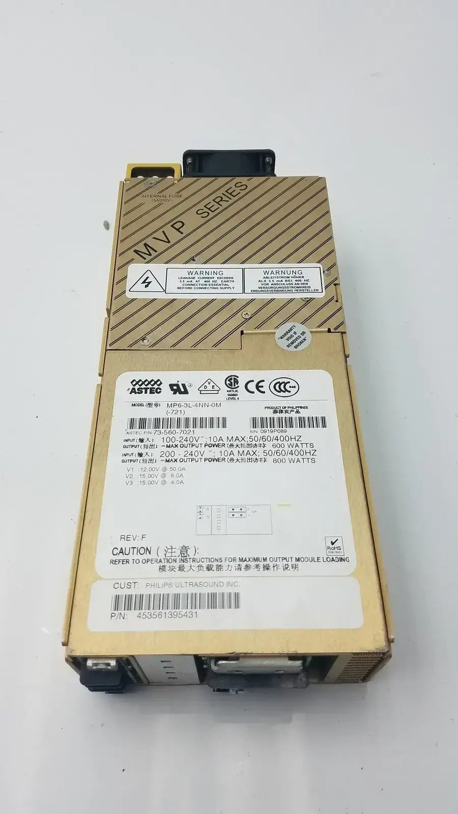 Astec MP6-3L-4NN-0M Modular Power Supply, 453561395431 Modular Power Supply, second-hand product photo 1