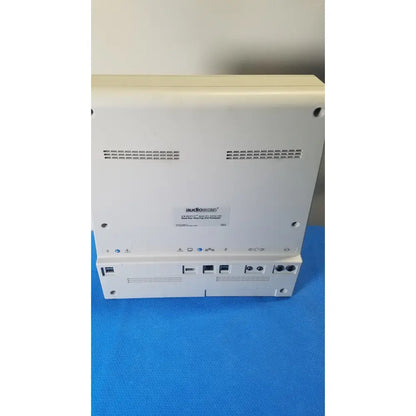 White audioscan verifit vf-1 hearing analyzer back panel with multiple ports and ventilation slots for real-ear testing