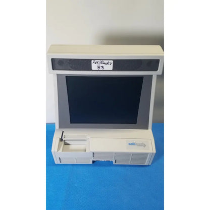 Beige audiovox rack 3 audio monitor with black screen and speaker grilles for audioscan verifit vf-1 hearing analyzer