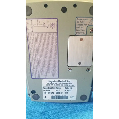 Augustine Medical Ranger Blood Fluid Warmer - Model 245 Fluid Warmer, second-hand product photo 10