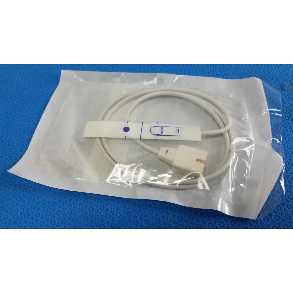 Authentic medical suresensor medical suresensor disposable white ecg lead with coiled cable in clear sterile wrap