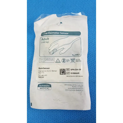 Reuse Medical AUTHENTIC MEDICAL SureSensor Disposable SpO2 Sensor SPN-DA-1M Adult Pulse Oximeters, second-hand product photo 1