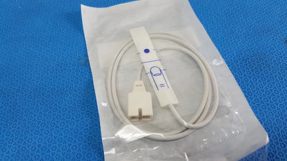 White medical authentic medical suresensor disposable spo2 sensor with coiled cable packaged in clear plastic for adult use