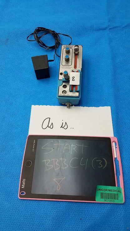Pink-framed mafin lcd writing tablet with black screen displaying handwritten text for automatic dispensing module use