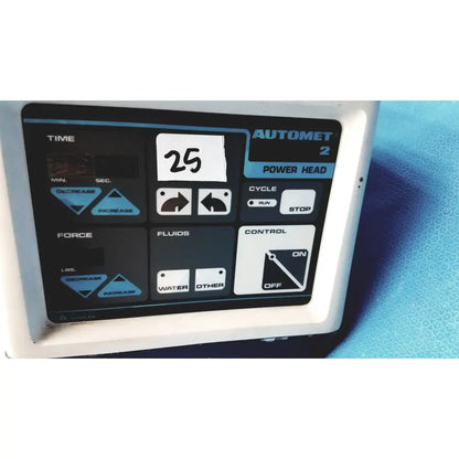 White and black control panel for automet 2 variable speed grinder-polisher 120v for precision lab use