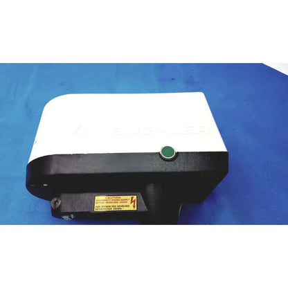 White and black industrial power supply unit with green indicator light for automet 2 variable speed grinder-polisher 120v