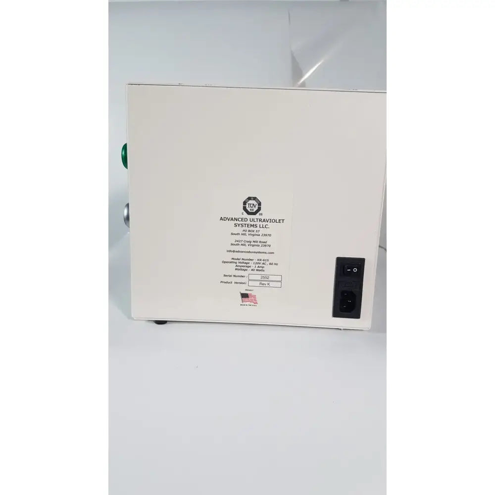 AUVS KR615 Countertop UV Disinfection Device Version UV Disinfection Device, as-is (for parts) product photo 5