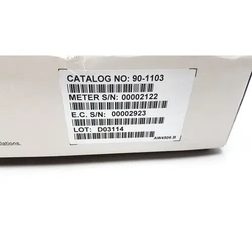 White cardboard box with black printed catalog and serial number labels for avosure pt pro+ prothrombin time system