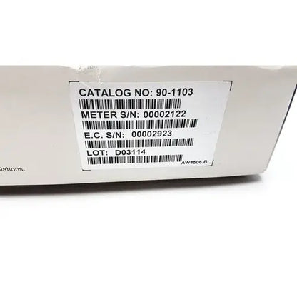 White cardboard box with black printed catalog and serial number labels for avosure pt pro+ prothrombin time system