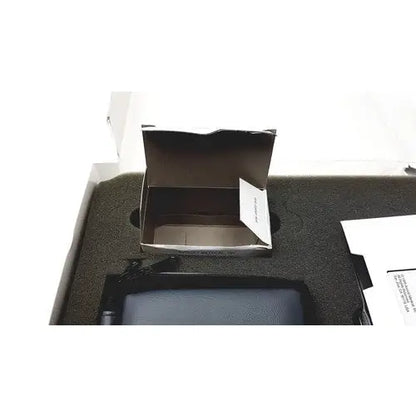 Black leather wallet with zipper closure designed for secure storage in avosure pt pro+ prothrombin time system 90-1103