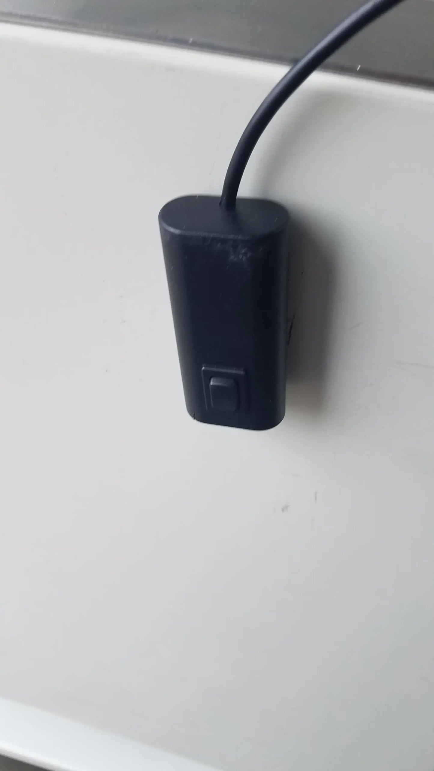 Black rectangular power adapter with single button for baker ss-600 sterilshield positive pressure isolator 115v pressure isolator