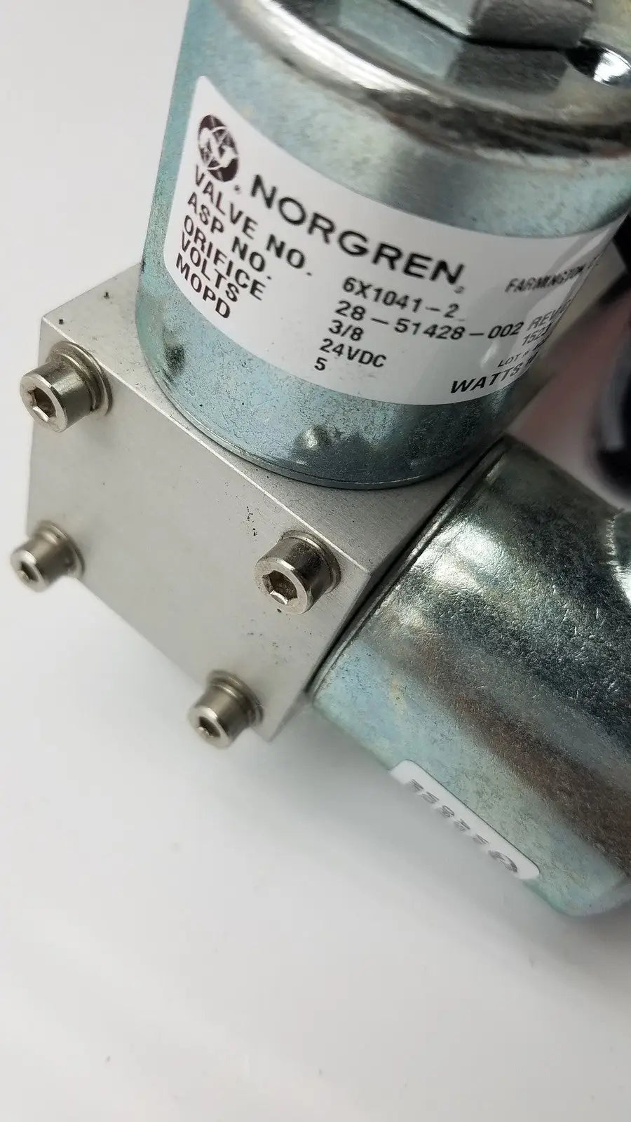Baratron Pressure Transducer MKS 722A-25512 With Norgren Valve 6X1041-2 Pressure Transducer, second-hand product photo 12