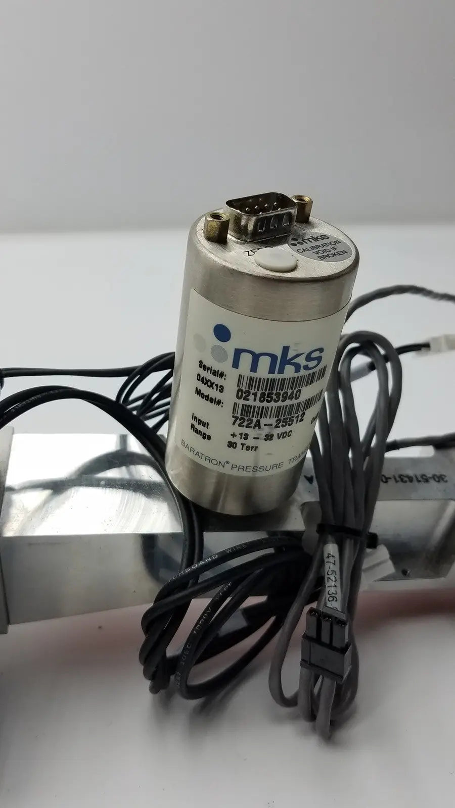 Baratron Pressure Transducer MKS 722A-25512 With Norgren Valve 6X1041-2 Pressure Transducer, second-hand product photo 10