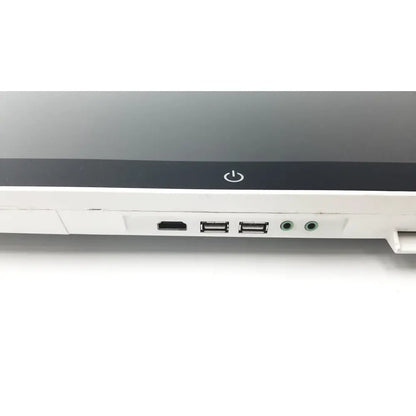 White barco ja018 smart terminal bedside multi-touch with black power button and ports including hdmi usb-a audio jacks