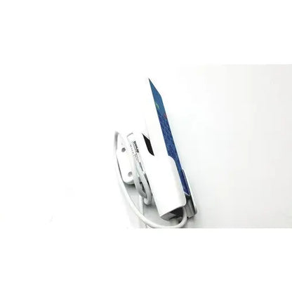 White and blue electric iron with coiled power cord for reuse medical use in barco jaohandset hs000aipcba1 product