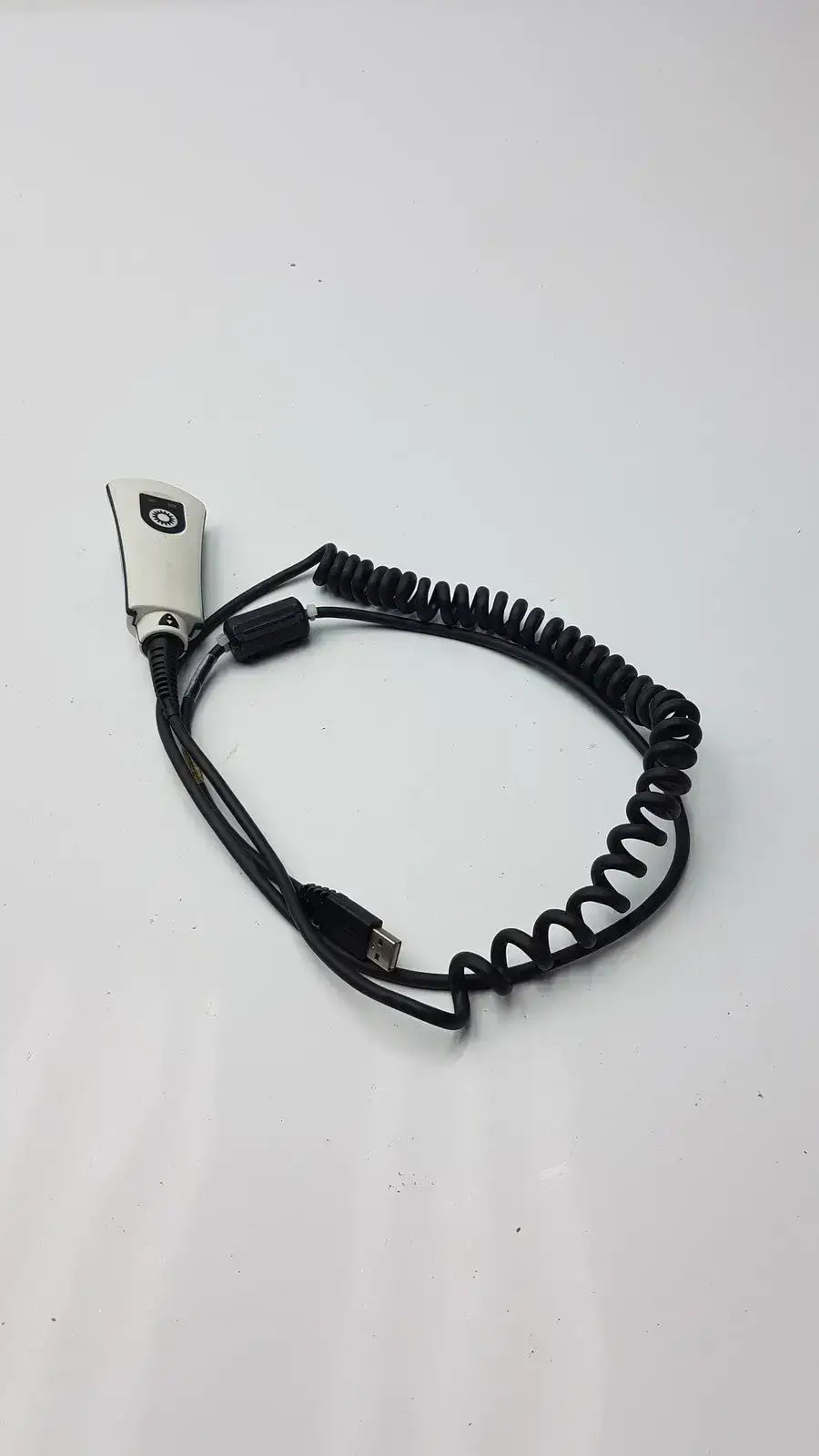Generic Barcode Scanner with Coiled USB Cord High Performance Medical Barcode Scanner, second-hand product photo 1