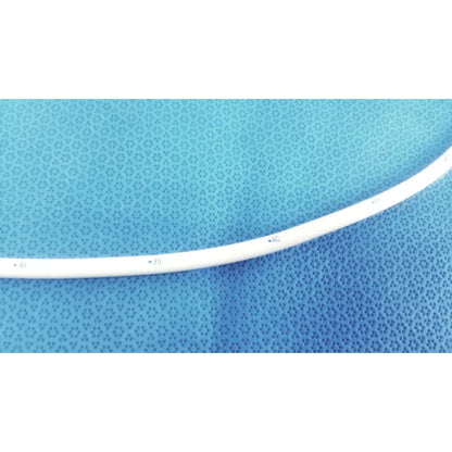 White smooth plastic bard 21fr maloney tapered tungsten-filled esophageal bougie with printed numerical markings