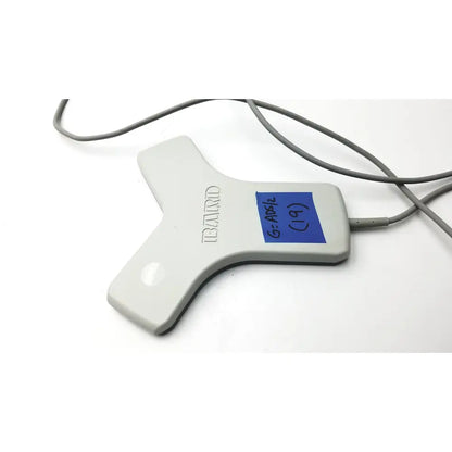 Gray plastic bard access tls ii usb based sensor transducer with blue sticky note labeled g-ads2 19 attached to side