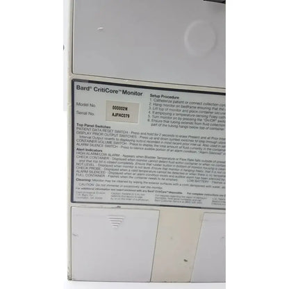 BARD CritiCore Fluid Output and Temperature Monitor 000002N Patient Monitoring Equipment, second-hand product photo 5