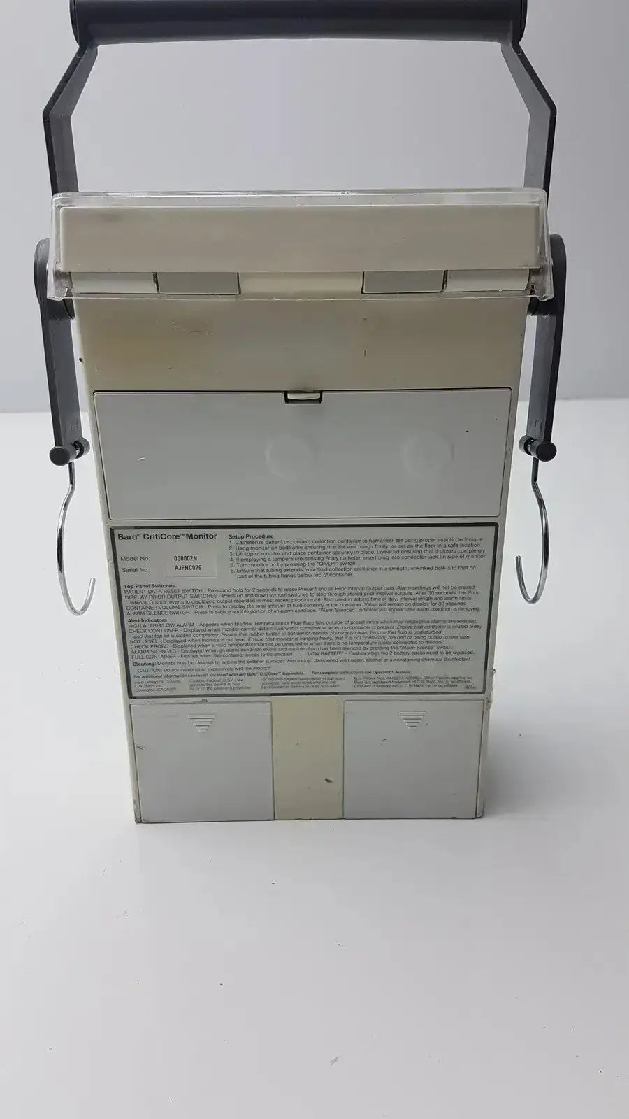 BARD CritiCore Fluid Output and Temperature Monitor 000002N Patient Monitoring Equipment, second-hand product photo 4