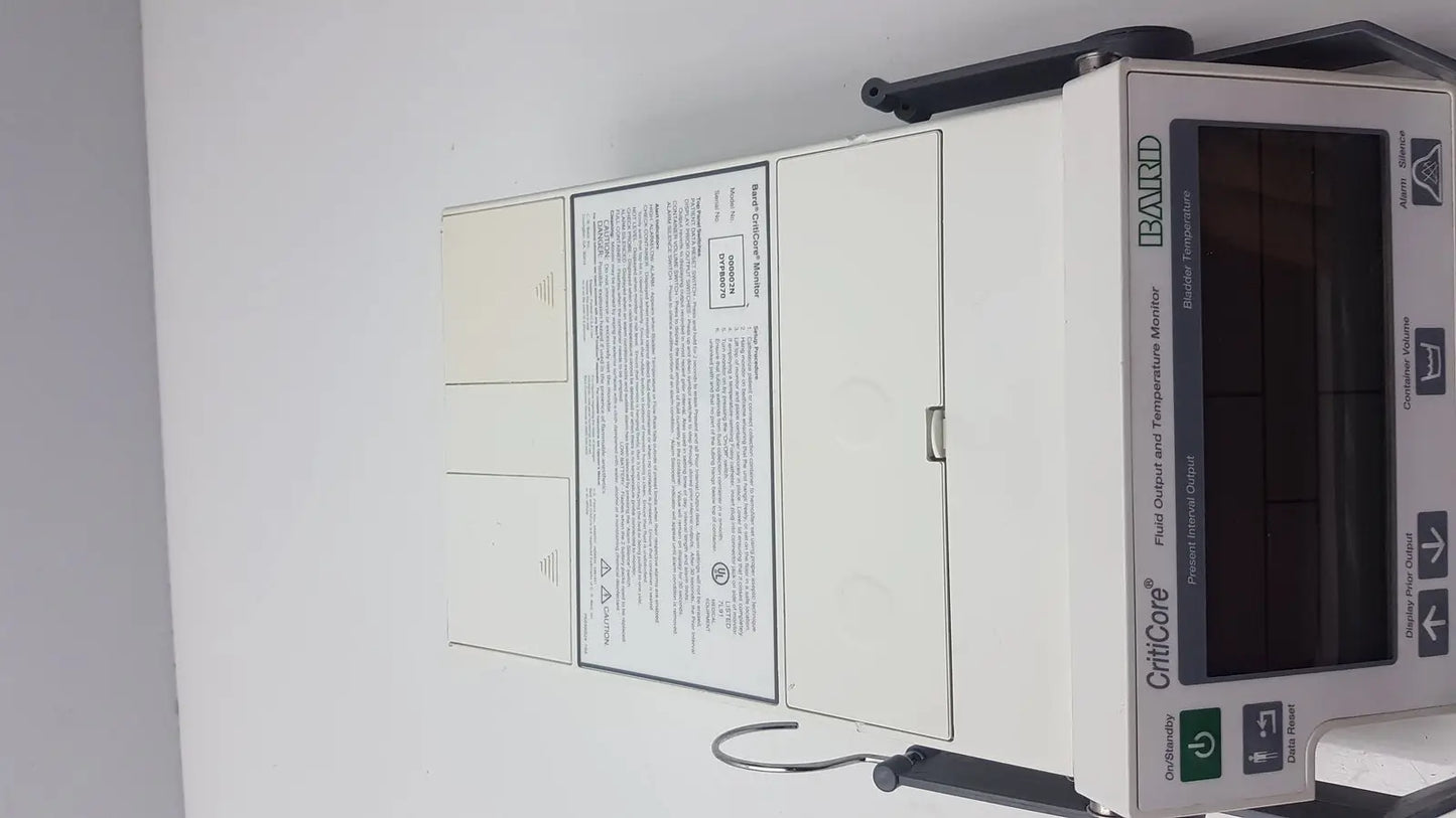 BARD CritiCore Fluid Output and Temperature Monitor Model 000002N Fluid Output and Temperature Monitor, second-hand product photo 2