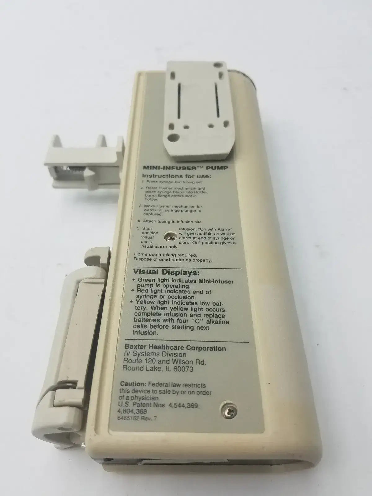 Bard Mini Infuser 150 Pump Visual Displays Infusion Pump Display, second-hand product photo 8