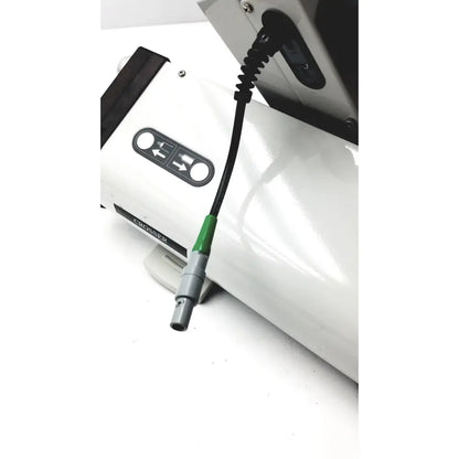 White bard peripheral flowmate injector crosser machine with black and green cable connector for medical use