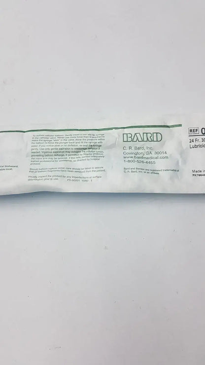 Bard Ref 0166L24, 24FR 30cc Foley Catheter, new product photo 2