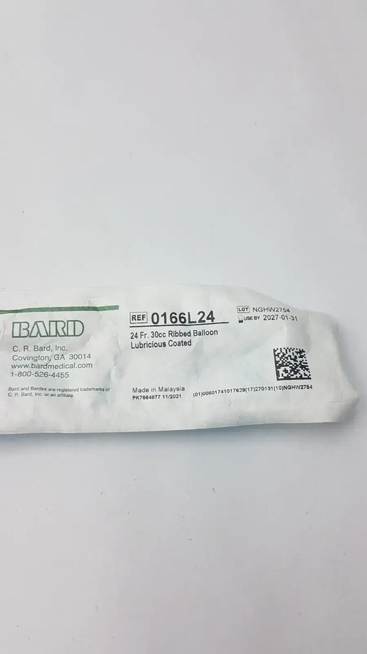 Bard Ref 0166L24, 24FR 30cc Foley Catheter, new product photo 1