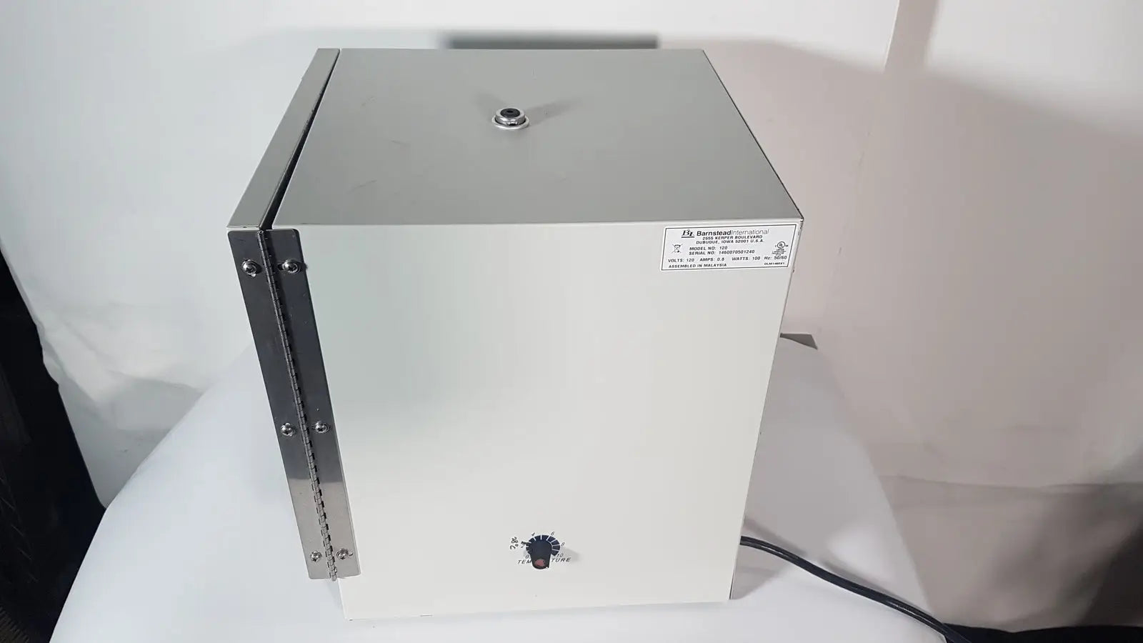 Barnstead/Lab-Line Model 120 Compact Benchtop Incubator Laboratory Incubator, as-is (for parts) product photo 5