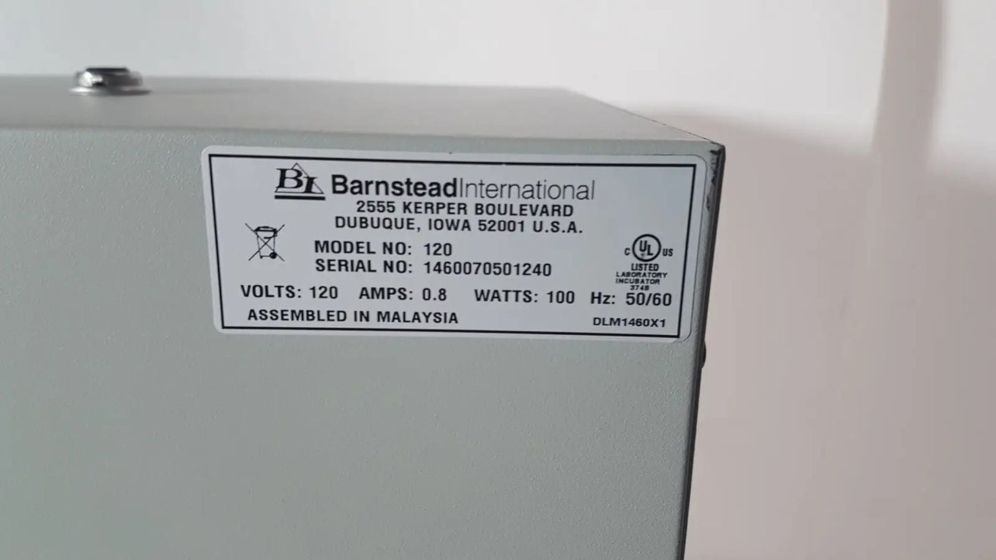 Barnstead/Lab-Line Model 120 Compact Benchtop Incubator Laboratory Incubator, second-hand product photo 6