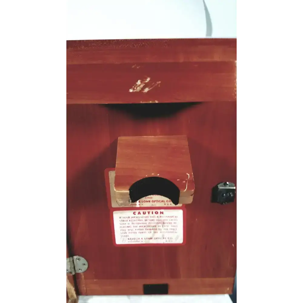 Bausch & Lomb Optical Co. Microscope in Wood Eimer Microscope, as-is (for parts) product photo 15