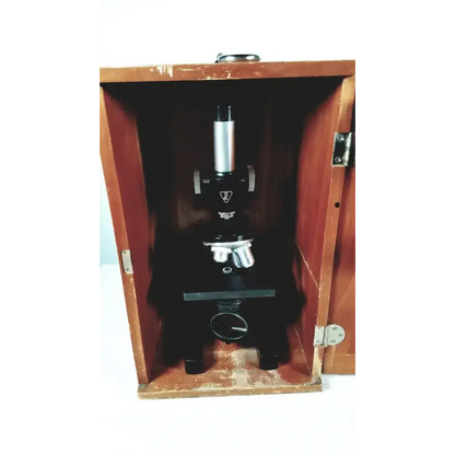 Bausch & Lomb Optical Co. Microscope in Wood Eimer Microscope, as-is (for parts) product photo 14