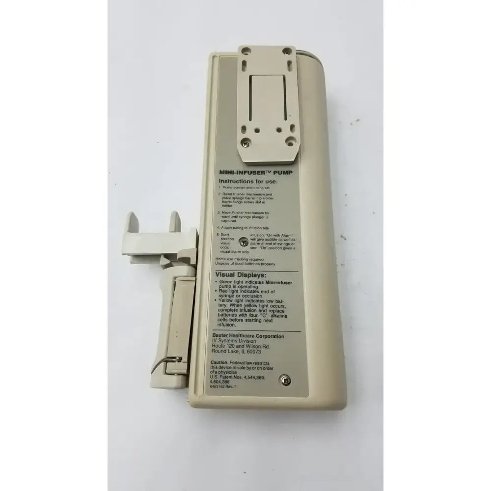 Baxter Mini-Infuser 150XL Infusiion Pump Infusion Pump, second-hand product photo 8