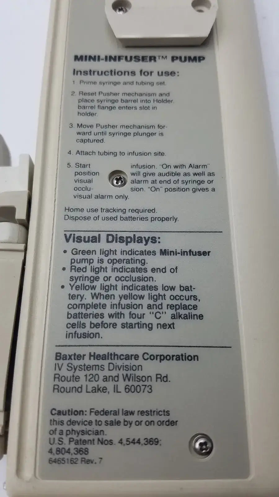 Baxter Mini-Infuser 150XL Infusiion Pump Infusion Pump, second-hand product photo 9