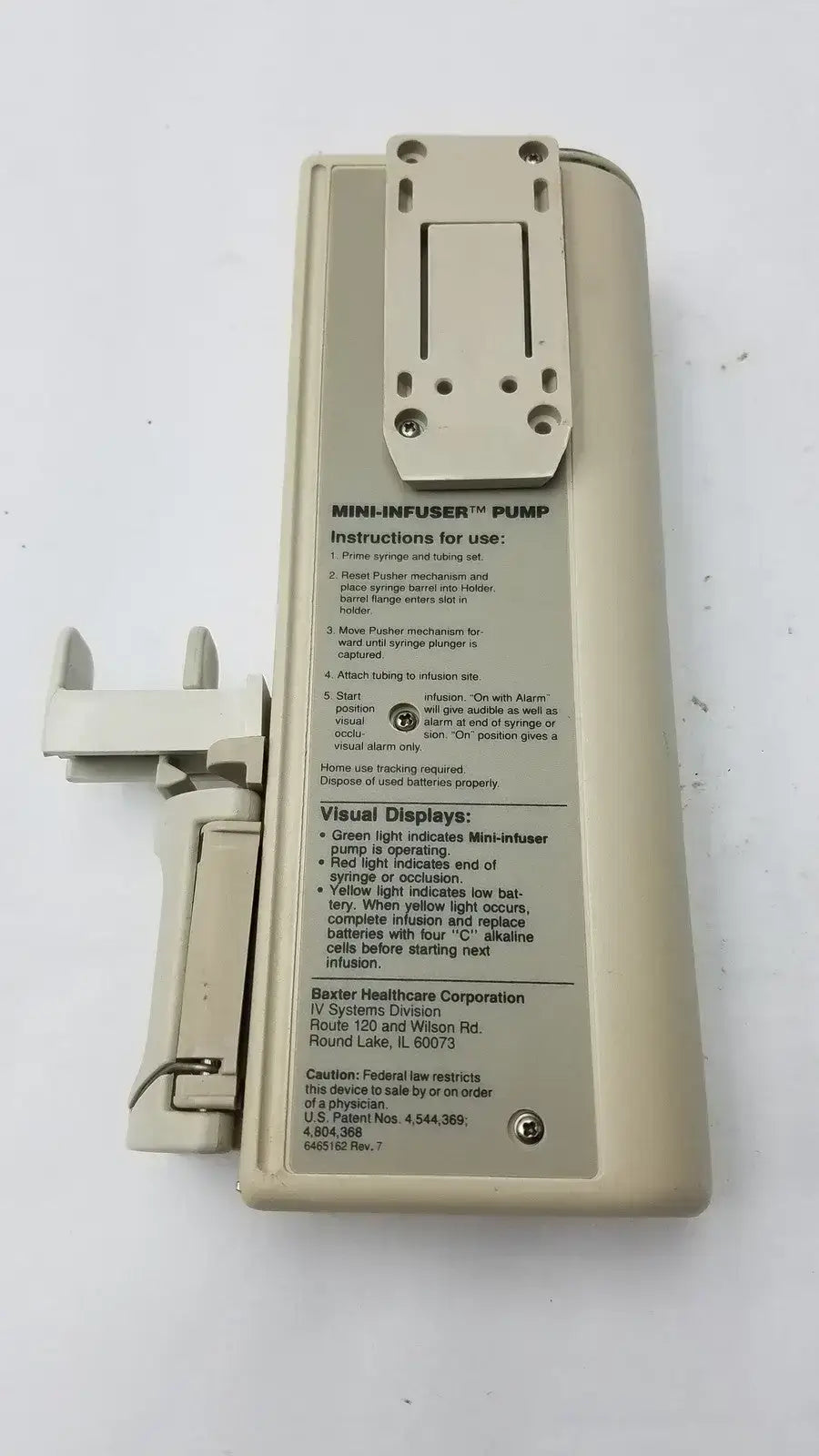 Baxter Mini-Infuser 150XL Infusiion Pump Infusion Pump, second-hand product photo 8